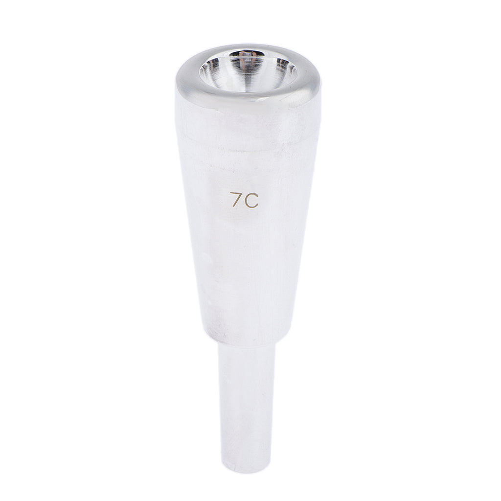 Heavy Trumpet Mouthpiece 7C Fits Most Standard Trumpets Silver