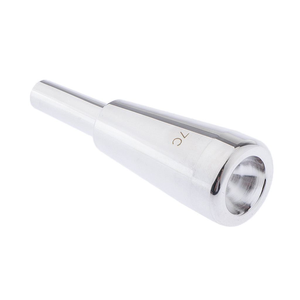 Heavy Trumpet Mouthpiece 7C Fits Most Standard Trumpets Silver