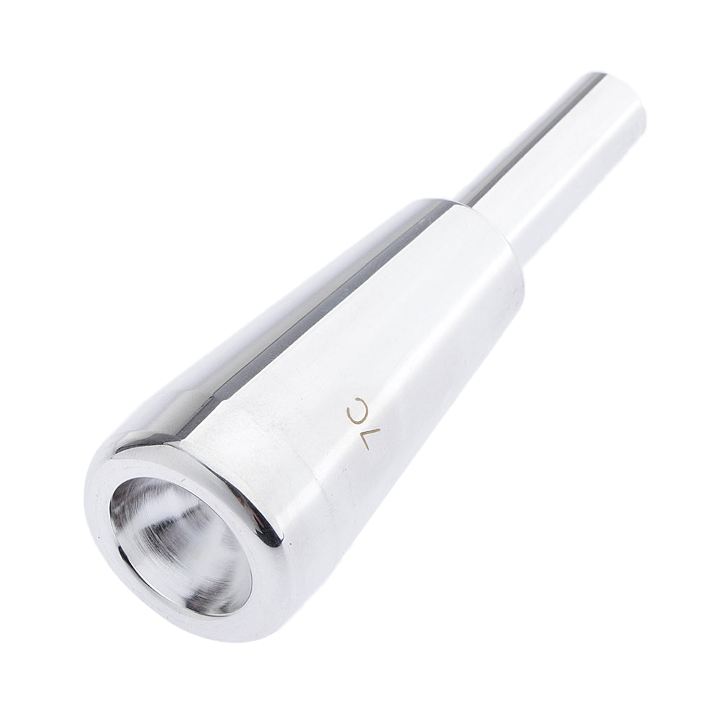 Heavy Trumpet Mouthpiece 7C Fits Most Standard Trumpets Silver