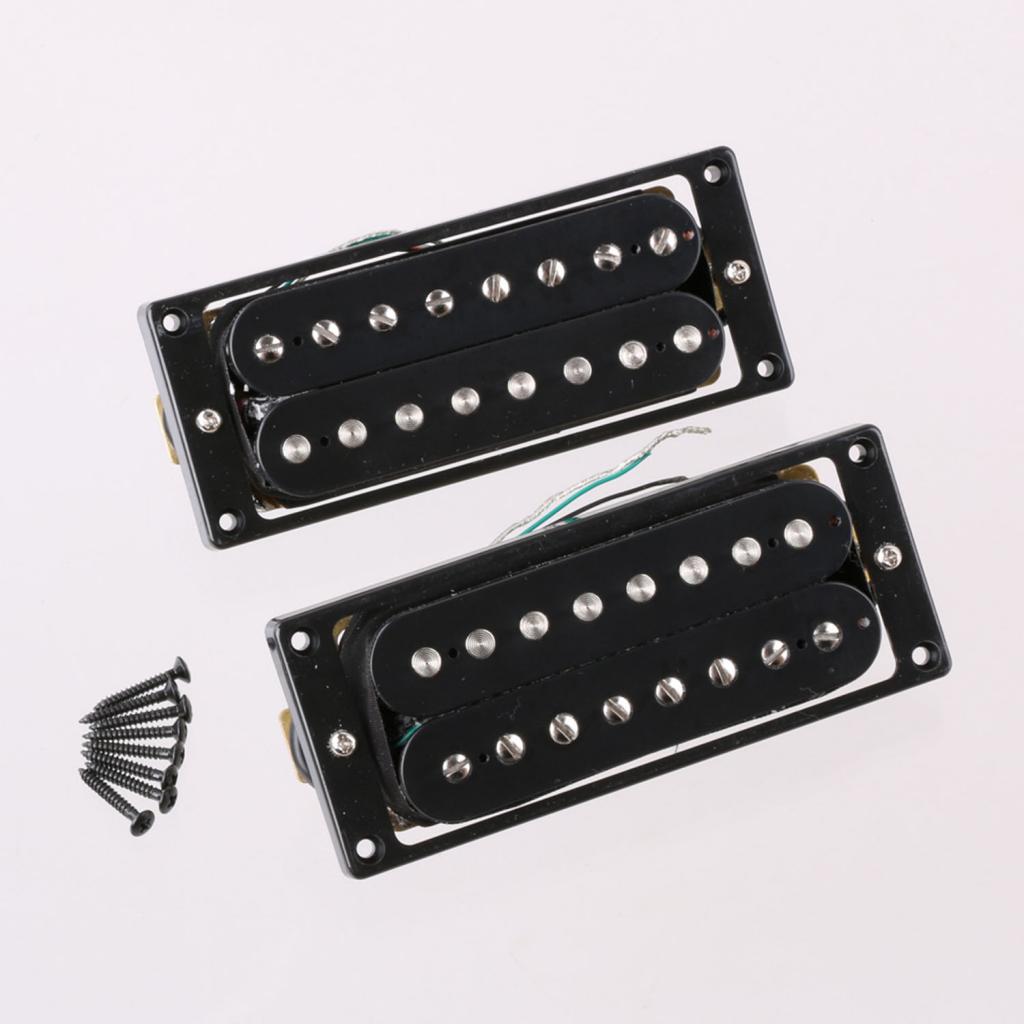 8 String Electric Guitar Humbucker Pickup Double Coil Neck Bridge Pickup Kit