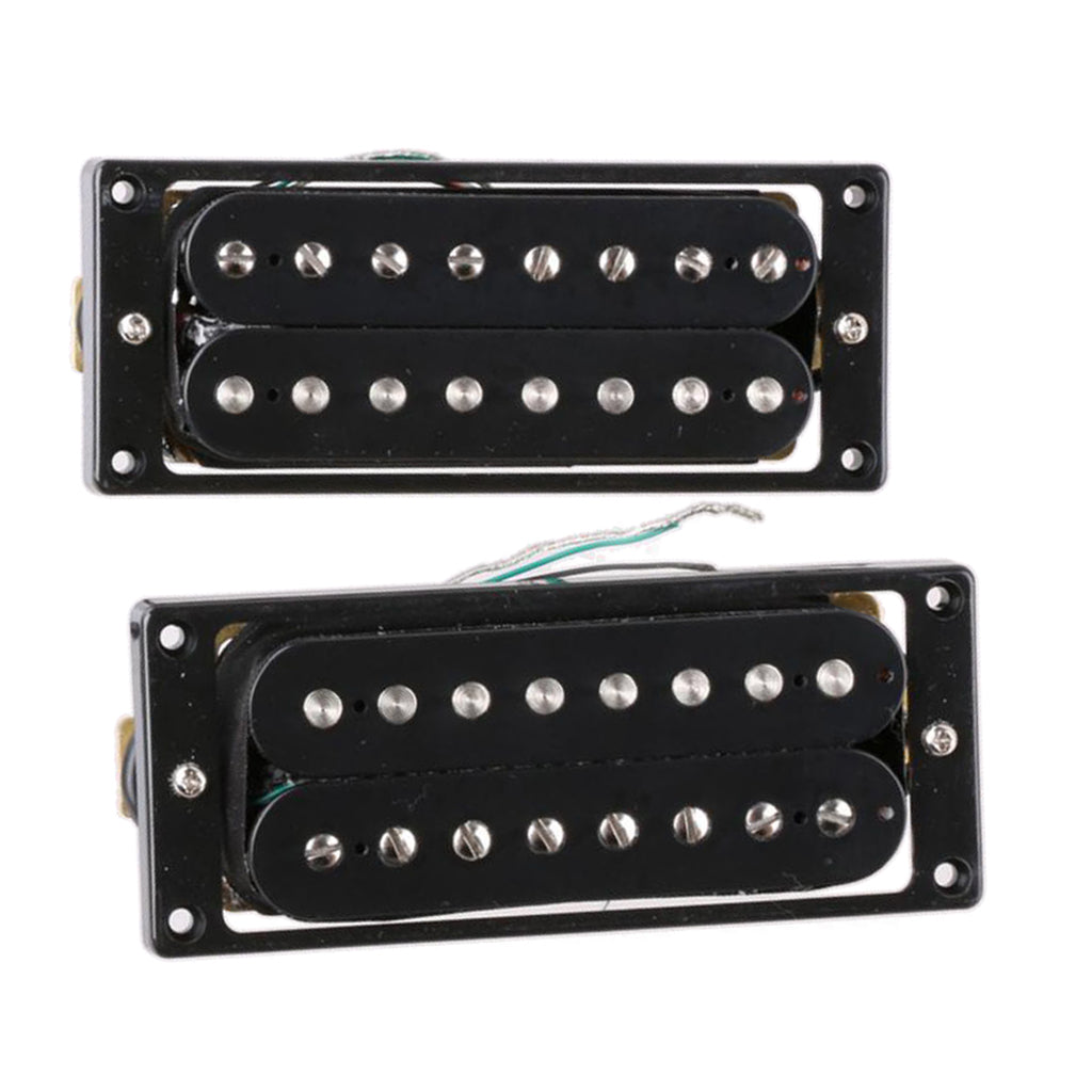 8 String Electric Guitar Humbucker Pickup Double Coil Neck Bridge Pickup Kit