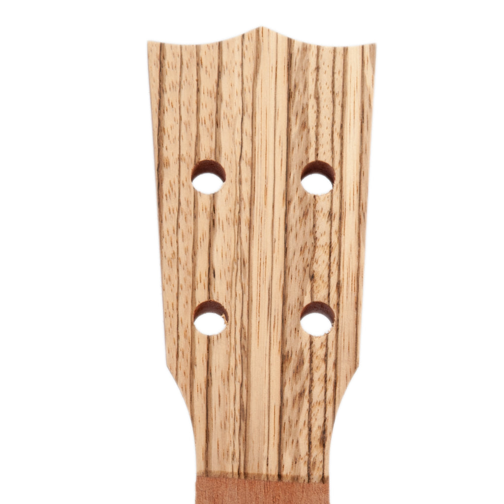 Zebrawood 23in Ukulele Neck Fingerboard DIY Hawaii Guitar Luthier Parts