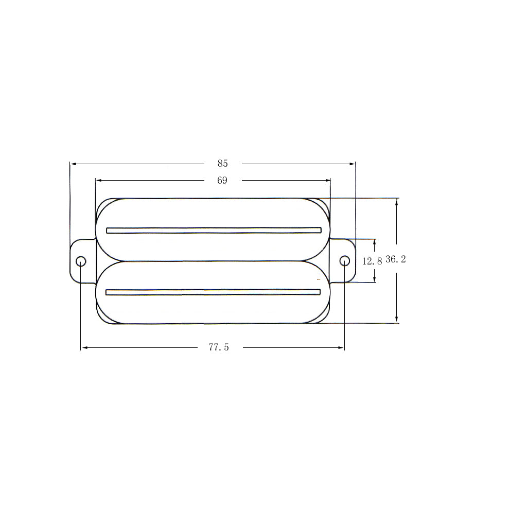 Electric Guitar Double Coil Pickup Humbucker Guitar Part Accessory Black