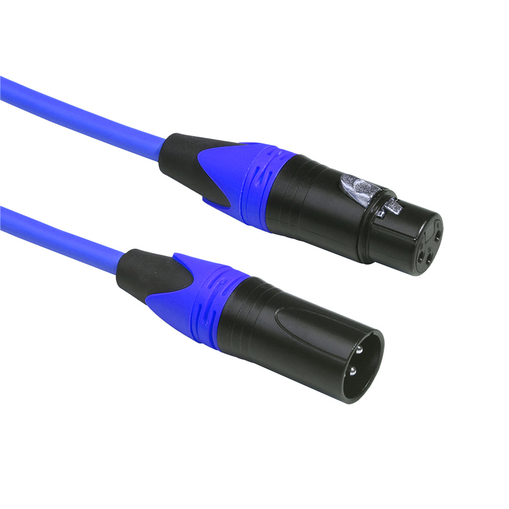 XK303 Male to Female Audio Cable For Microphone Sound Console Blue 5m