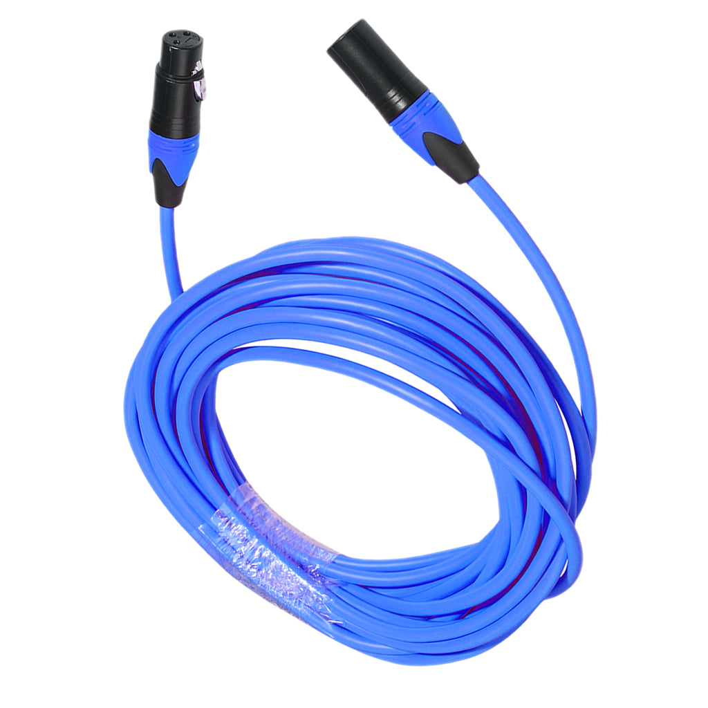 XK303 Male to Female Audio Cable For Microphone Sound Console Blue 5m