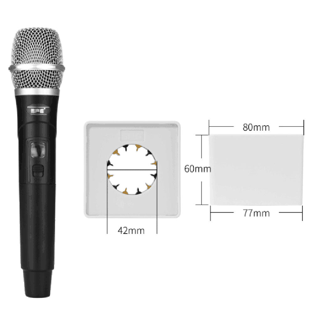 Cube Shaped Microphone Flag Station Interview Meeting Speech Studio Mic Flag