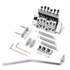 6 String Guitar Double Locking Tremolo Electric Guitar Bridge Parts Chrome