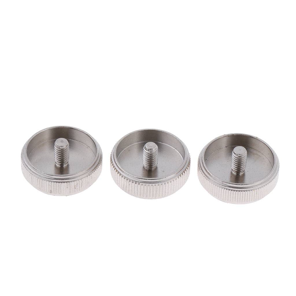 3 Pieces Alloy Euphonium Valve Finger Buttons Set  Brass Wind Instrumental