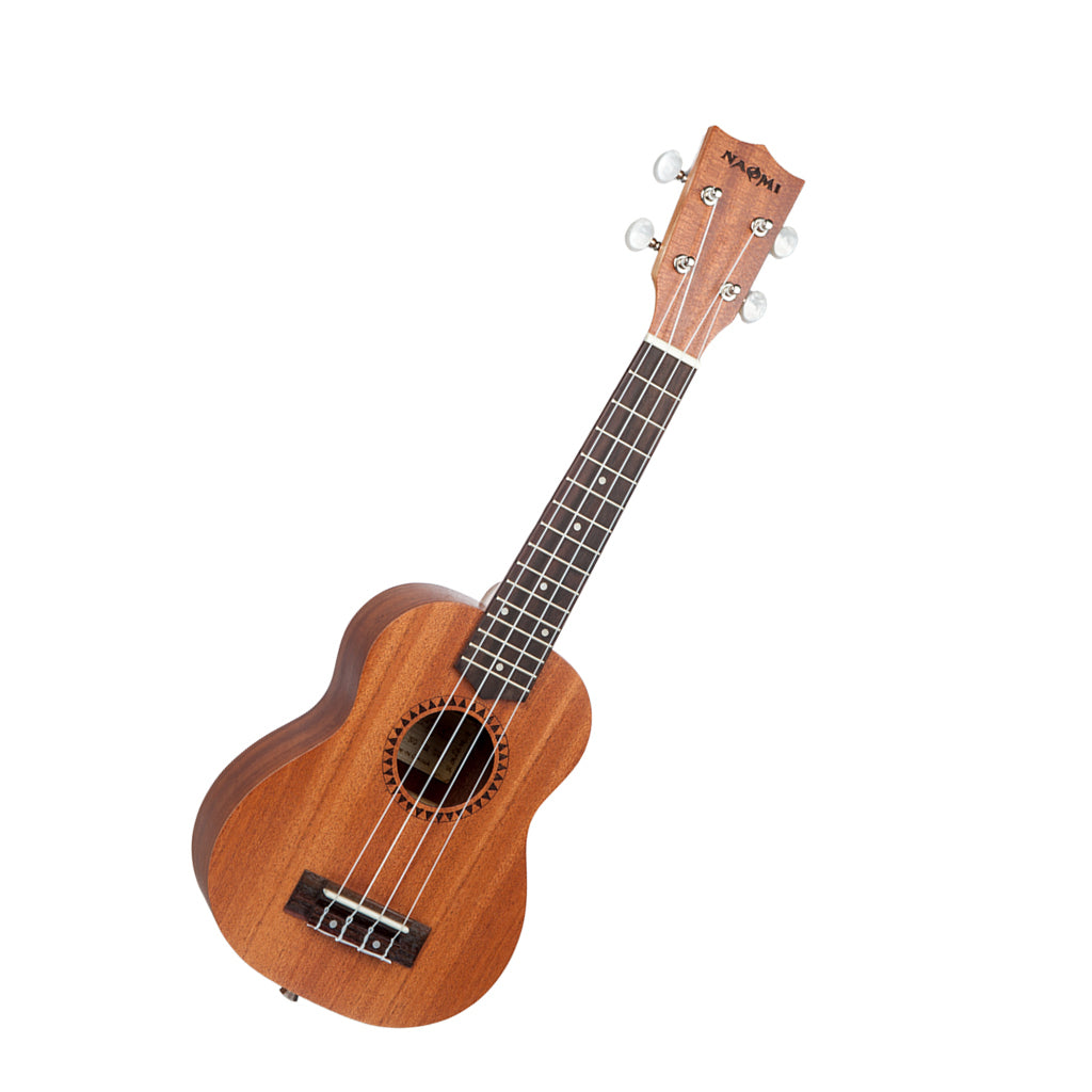 Wooden Ukulele Sapele 18 Fret 4 Strings Stringed Musical Instrument 21 inch