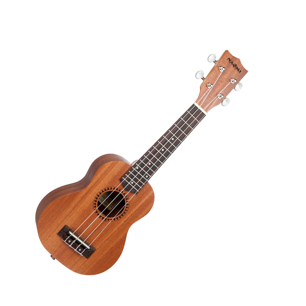 Wooden Ukulele Sapele 18 Fret 4 Strings Stringed Musical Instrument 21 inch