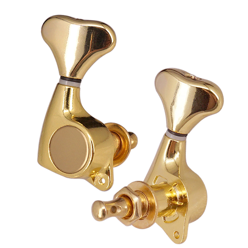 1:21 Fishtail Handle Sealed-gear Guitar Tuning Pegs for Guitar 3R3L Golden