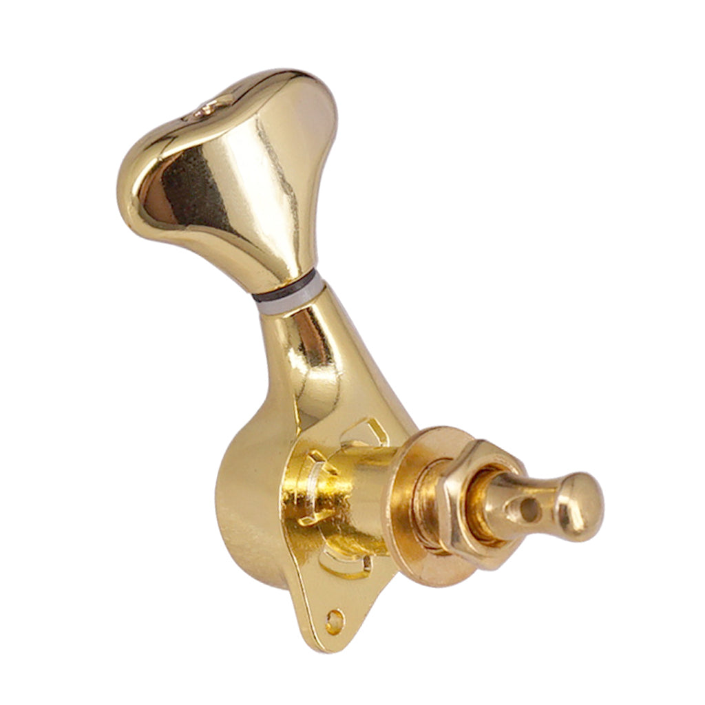 1:21 Fishtail Handle Sealed-gear Guitar Tuning Pegs for Guitar 3R3L Golden