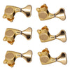 1:21 Fishtail Handle Sealed-gear Guitar Tuning Pegs for Guitar 3R3L Golden