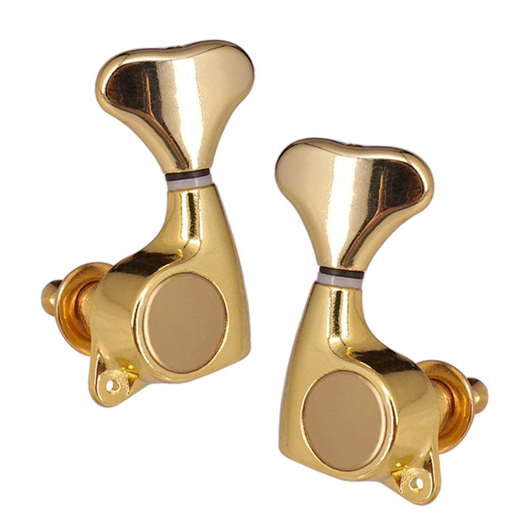 1:21 Fishtail Handle Sealed-gear Guitar Tuning Pegs for Guitar 3R3L Golden