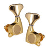 1:21 Fishtail Handle Sealed-gear Guitar Tuning Pegs for Guitar 3R3L Golden