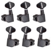 3R3L Sealed-gear Guitar Tuning Pegs Tuners Right Angle Screw Hole Black