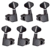 3R3L Sealed-gear Guitar Tuning Pegs Tuners Right Angle Screw Hole Black