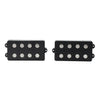 2 Pieces SEWS 4 String Bass Humbucker Pickup Black Musical Instruments Parts