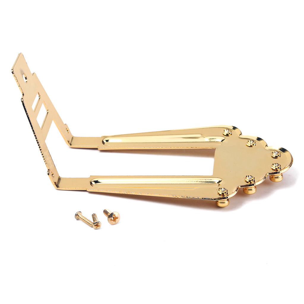 Jazz Guitar Bridge Assembly Archtop Fender Golden Tailpiece For Hollow Body