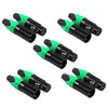 5 Pairs 3 Pin XLR Connector Male and Female Microphone Mic Cable Adapter Green