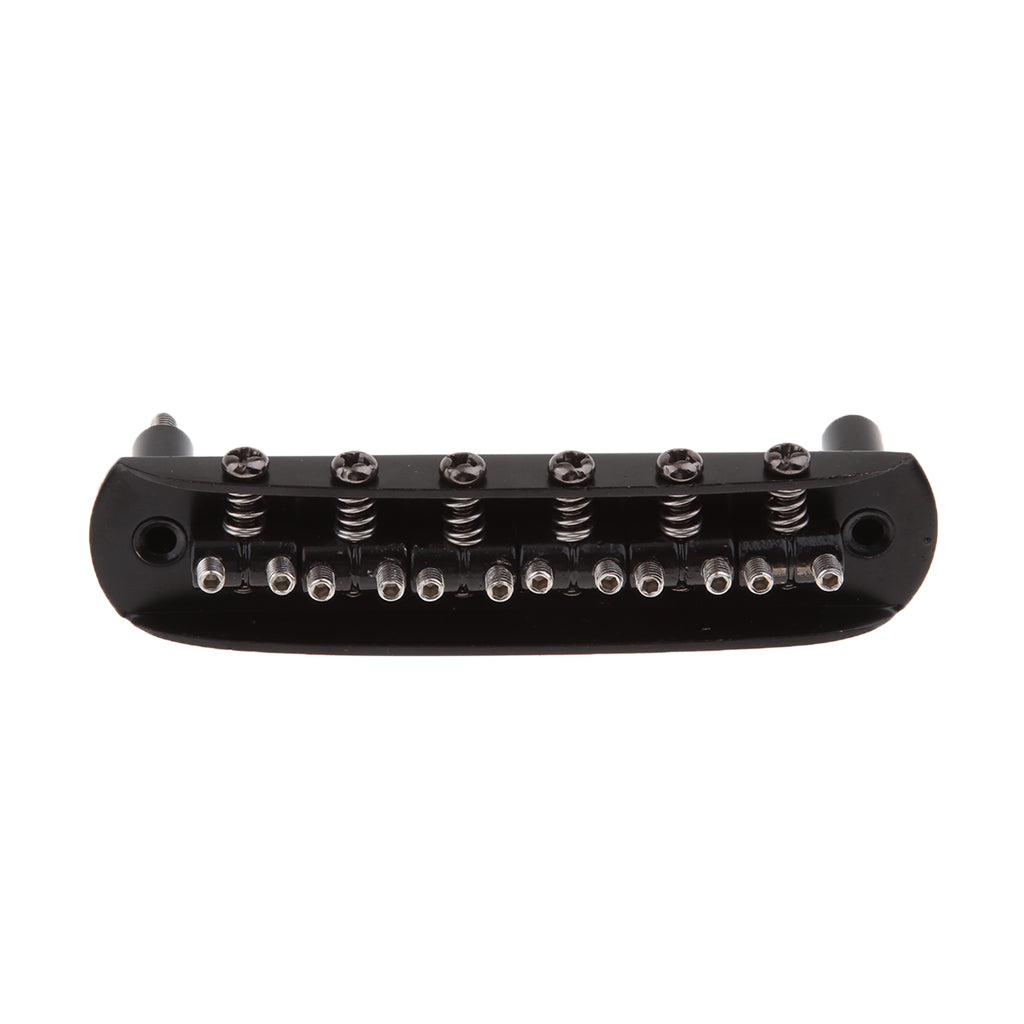 Alloy Musical Instruments Parts Electric Guitar 6 String Guitar Bridge Black