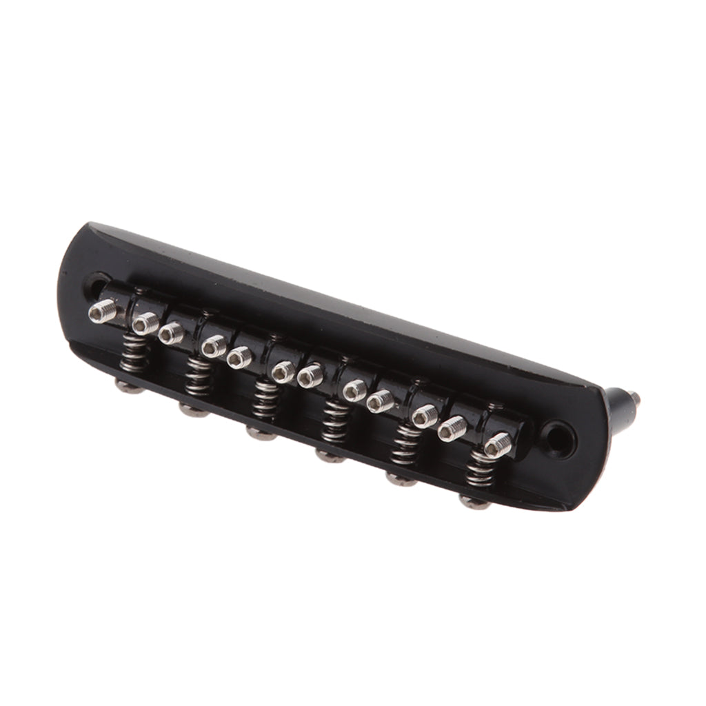 Alloy Musical Instruments Parts Electric Guitar 6 String Guitar Bridge Black