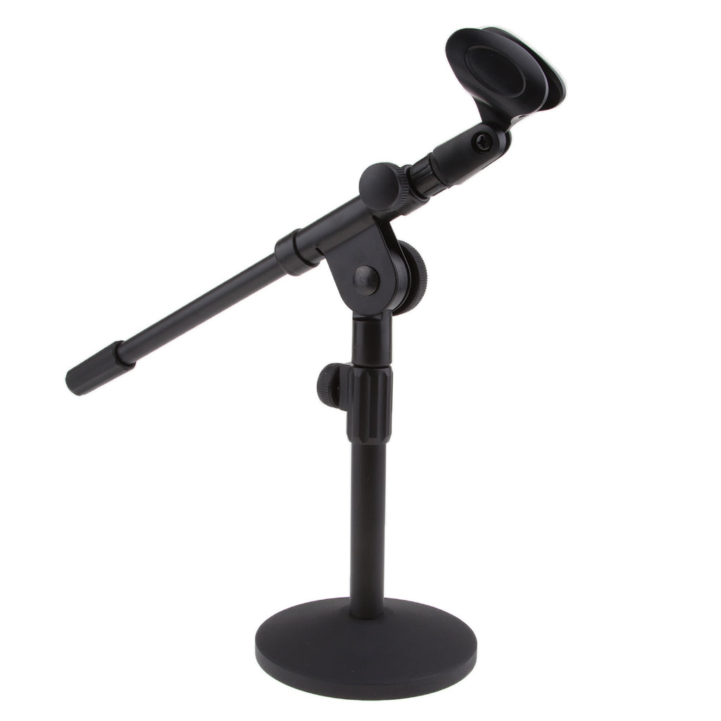 Adjustable Desktop Microphone Stand Table Mic Stands With Clip for Singing