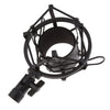 Stainless Steel Microphone  Anti-Vibration Shock Mount  Black-5cm