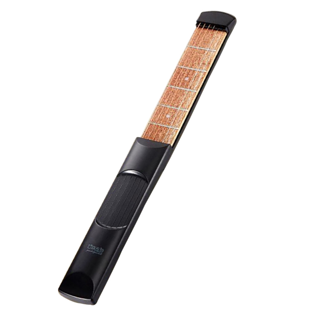 Portable 6 Frets Wood Practice Pocket Guitar Trainer Tool Finger Exerciser