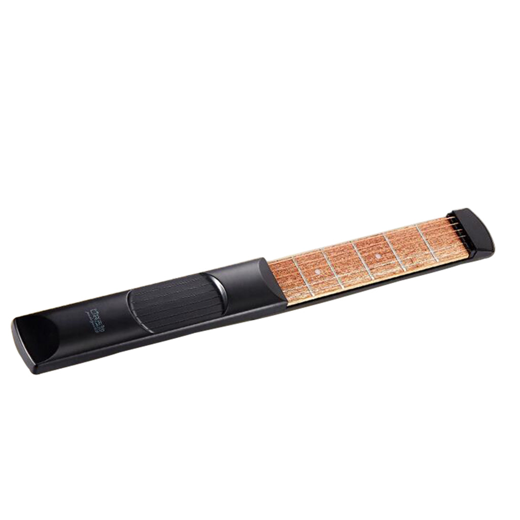 Portable 6 Frets Wood Practice Pocket Guitar Trainer Tool Finger Exerciser