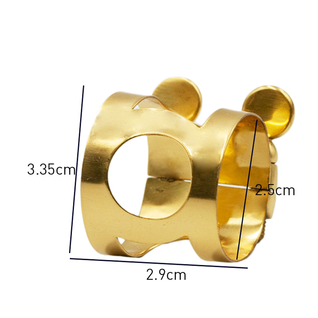 5 Pieces Metal Ligature Clip Clamp for Saxophone Mouthpiece Golden  Tenor