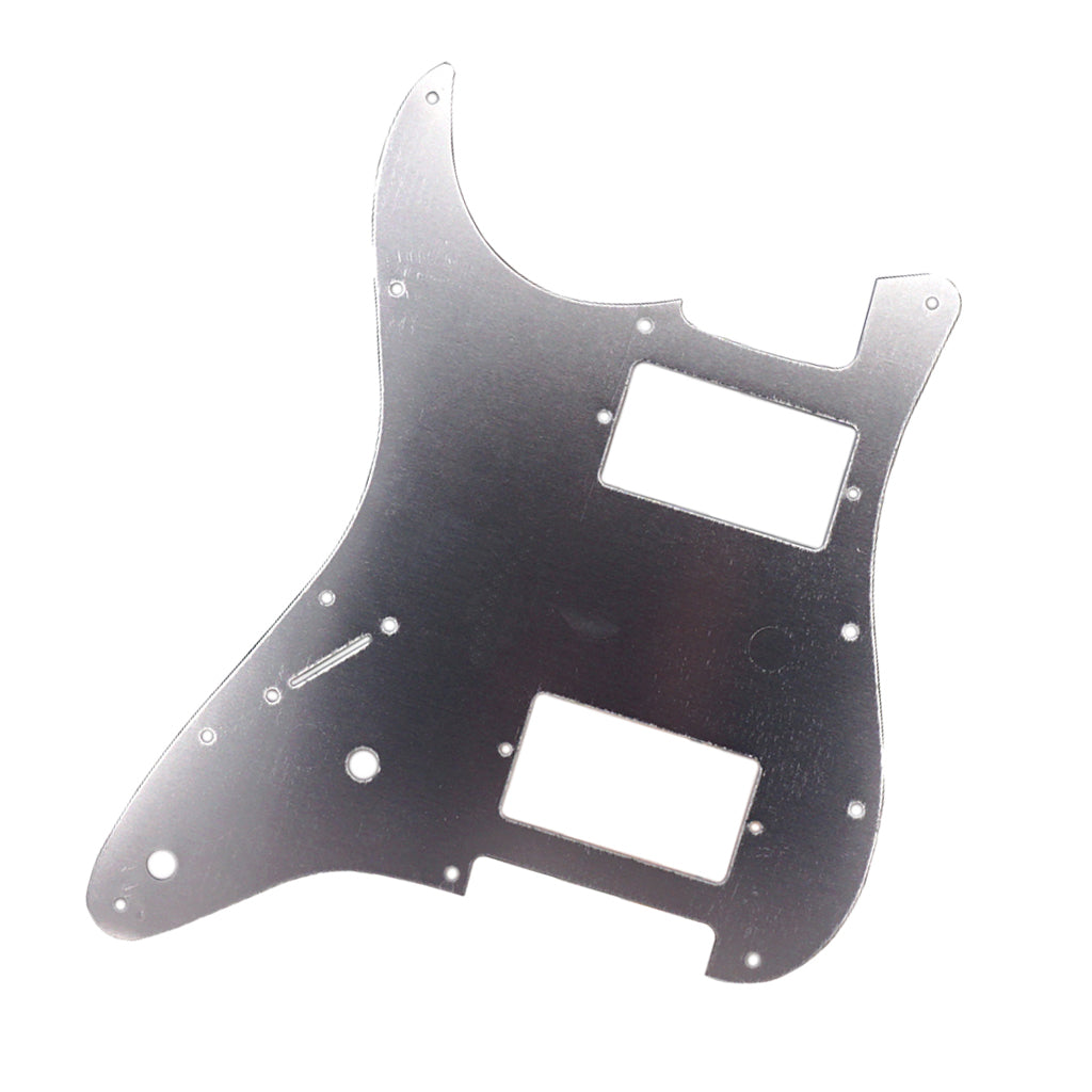 Aluminum HH Guitar Pickguard Anti-Scratch Plate for ST Guitar Silver