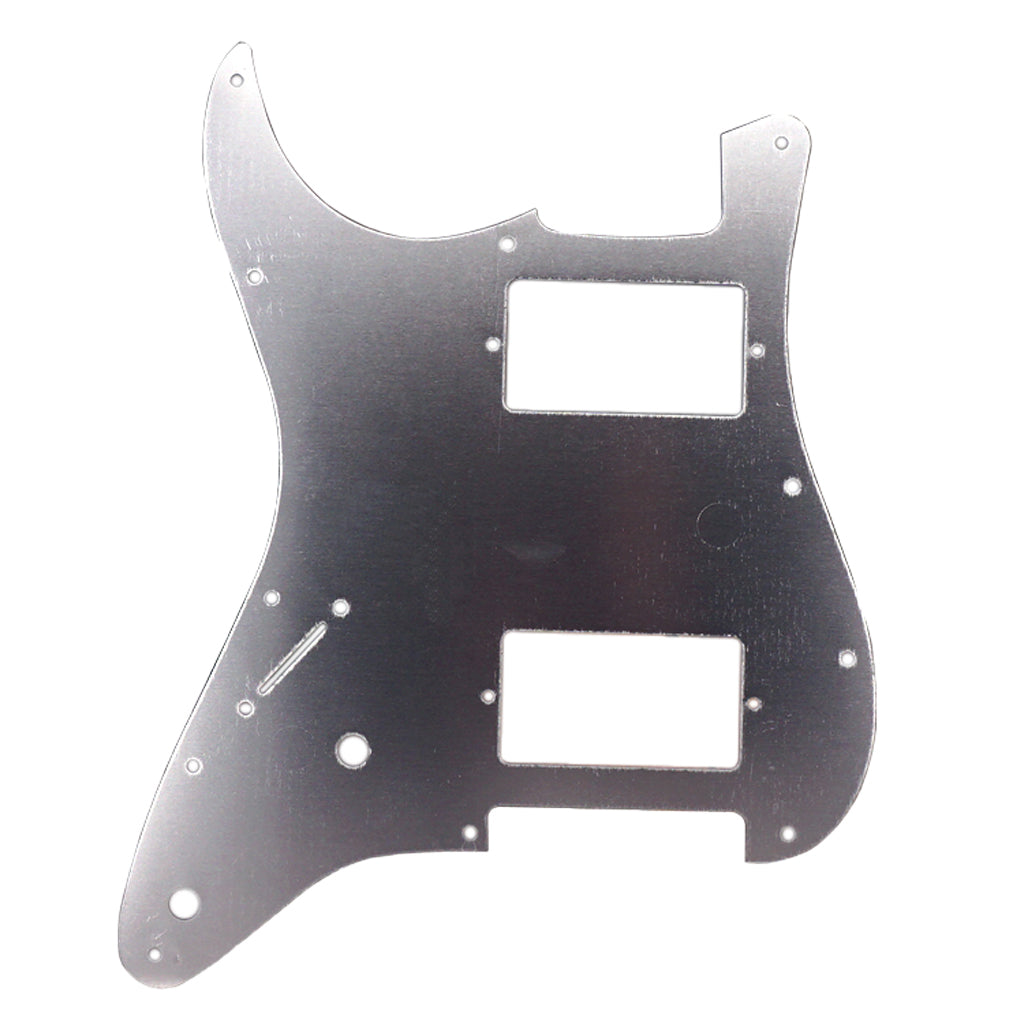 Aluminum HH Guitar Pickguard Anti-Scratch Plate for ST Guitar Silver