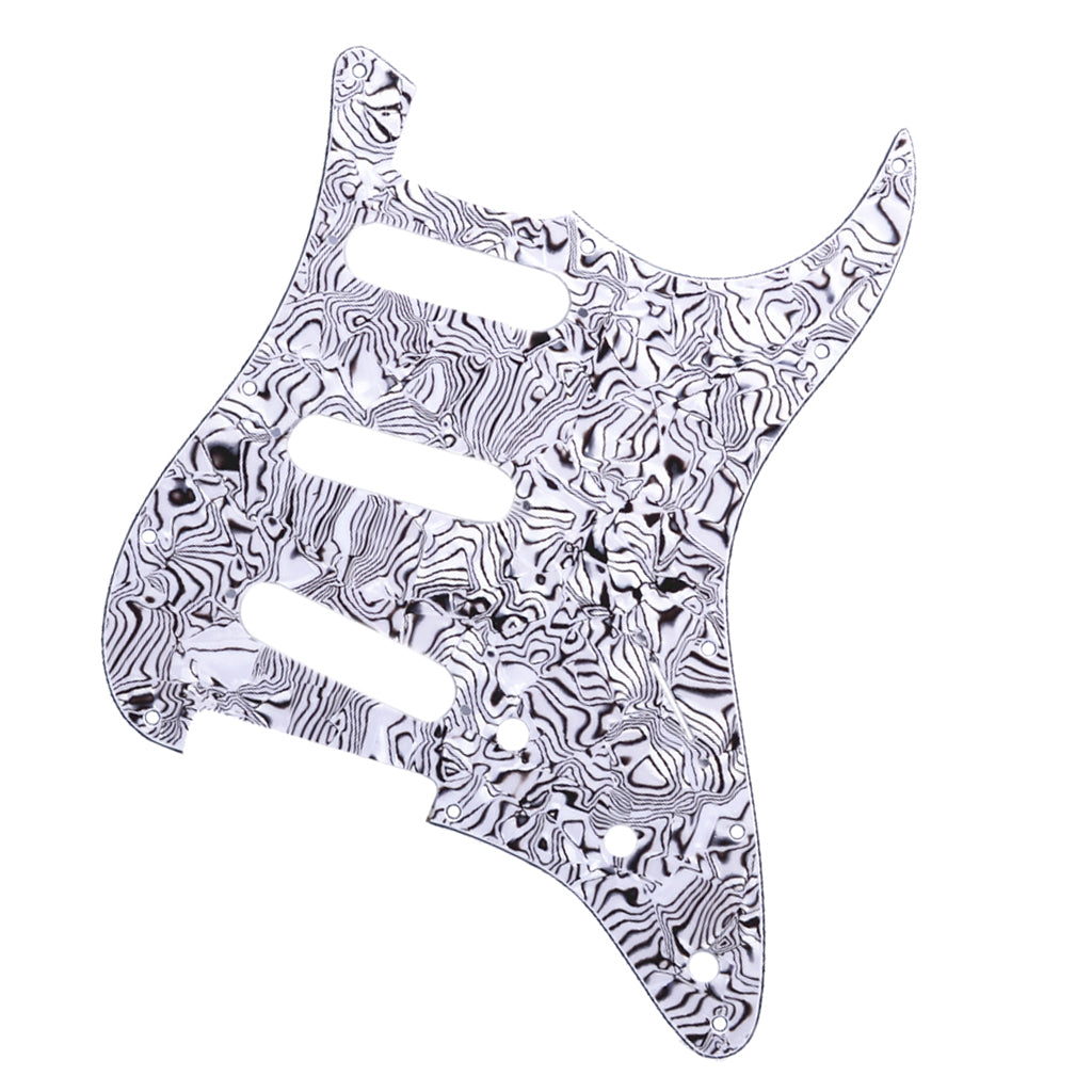 SSS Guitar Pickguard Scratch Plate for ST SQ Guitar Accessory Black White