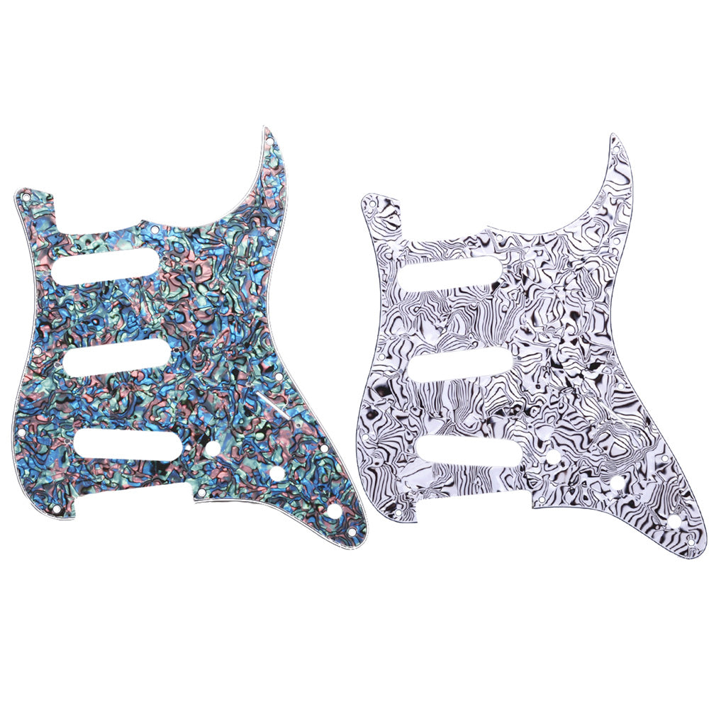 SSS Guitar Pickguard Scratch Plate for ST SQ Guitar Accessory Black White