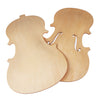 2 Pieces Violin Front Back Plate Solidwood Unfinished Violin DIY Parts 4-4