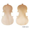 2 Pieces Violin Front Back Plate Solidwood Unfinished Violin DIY Parts 4-4