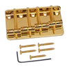 Golden 4 String Bass Bridge with Wrench Screws for Electric Bass Guitar