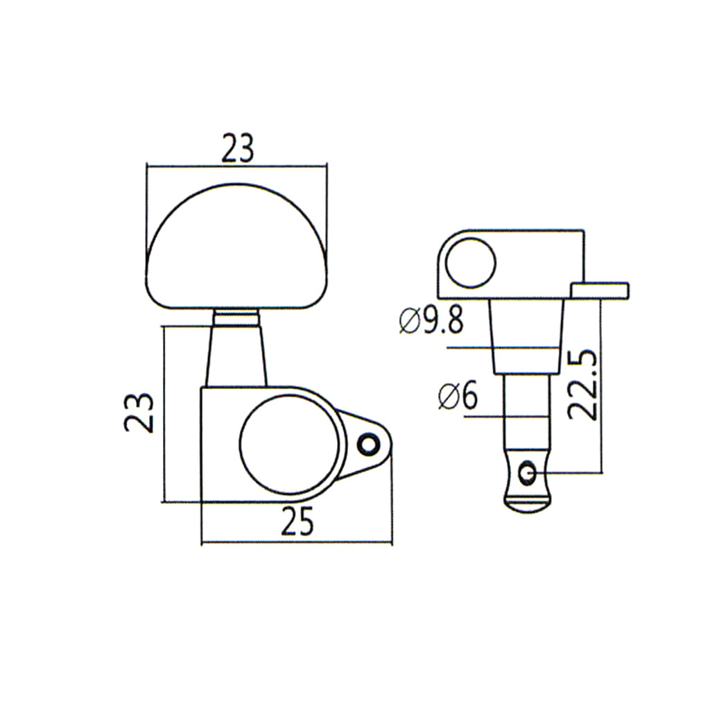 3R3L Sealed Guitar Tuning Pegs Tuners Machine Heads for Acoustic Folk Guitar