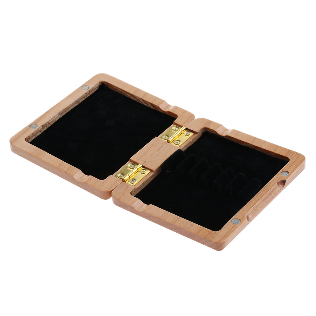 Wooden Oboe Reed Case Box for 6pcs Oboe Reed Holder Strong Wood