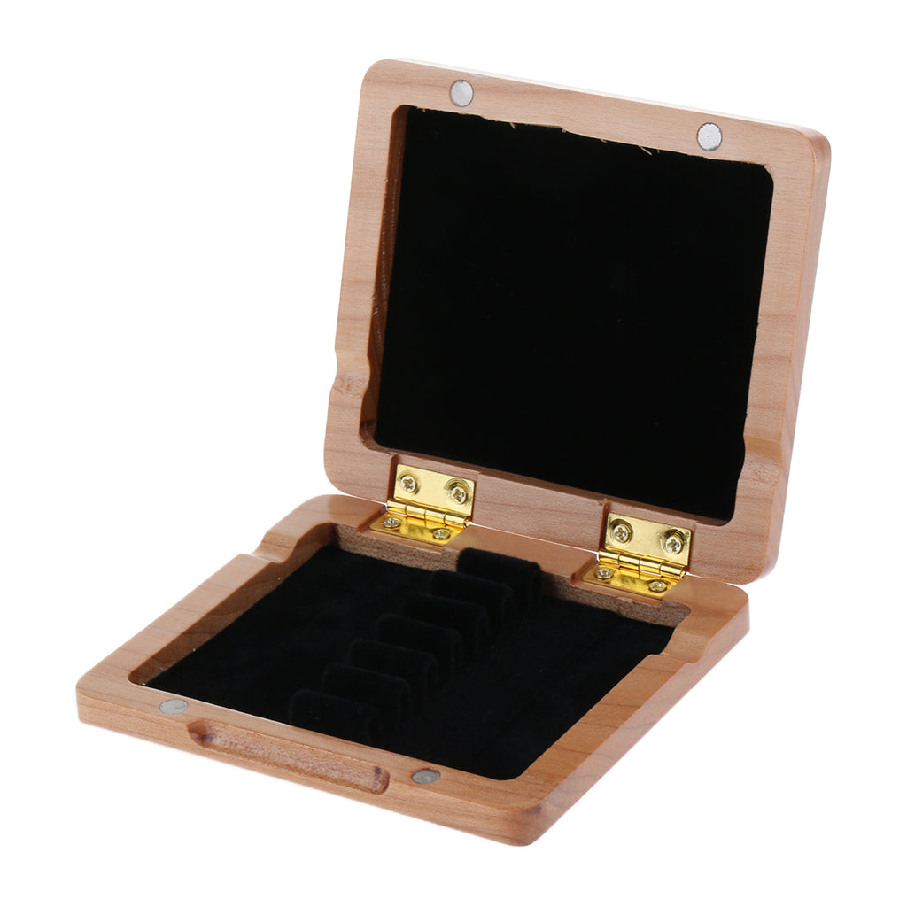 Wooden Oboe Reed Case Box for 6pcs Oboe Reed Holder Strong Wood