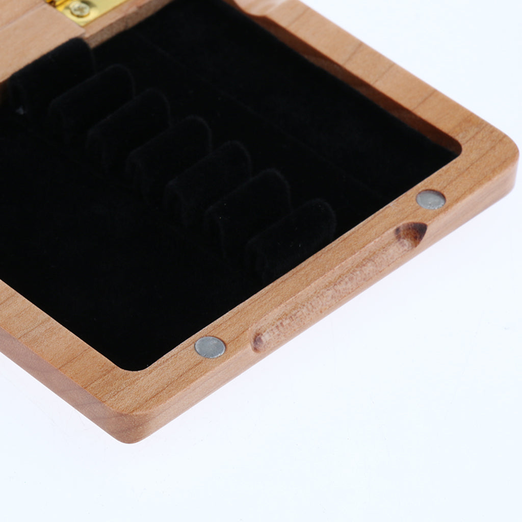 Wooden Oboe Reed Case Box for 6pcs Oboe Reed Holder Strong Wood