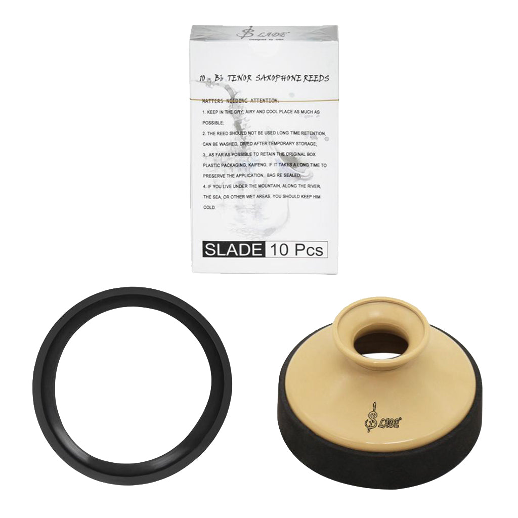 Alto Saxophone Sax Accessory Kit Reeds+Practice Mute+Saxophone Silencer Ring