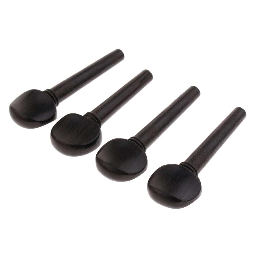 4pcs/set Ebony Violin Tuning Pegs for Violin Parts Accessories