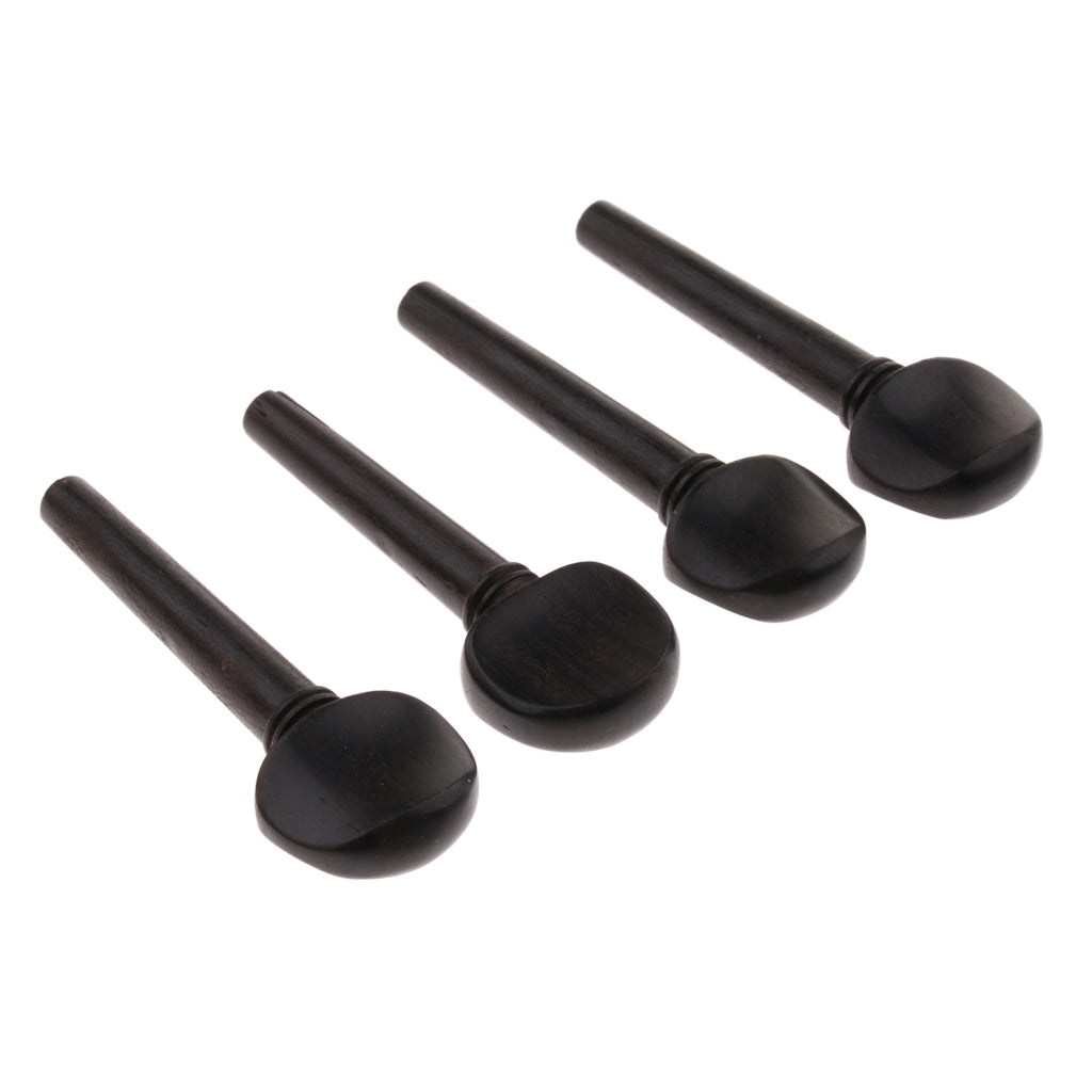 4pcs/set Ebony Violin Tuning Pegs for Violin Parts Accessories