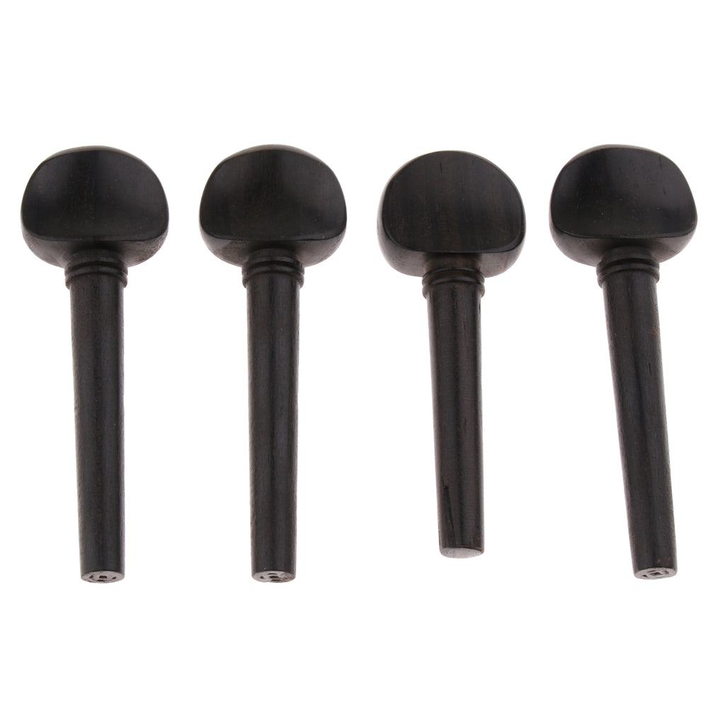 4pcs/set Ebony Violin Tuning Pegs for Violin Parts Accessories