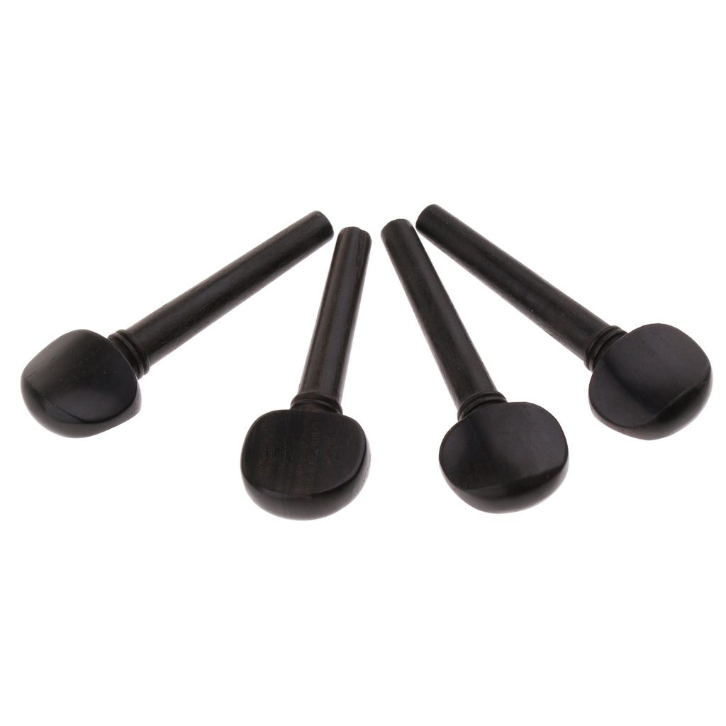 4pcs/set Ebony Violin Tuning Pegs for Violin Parts Accessories