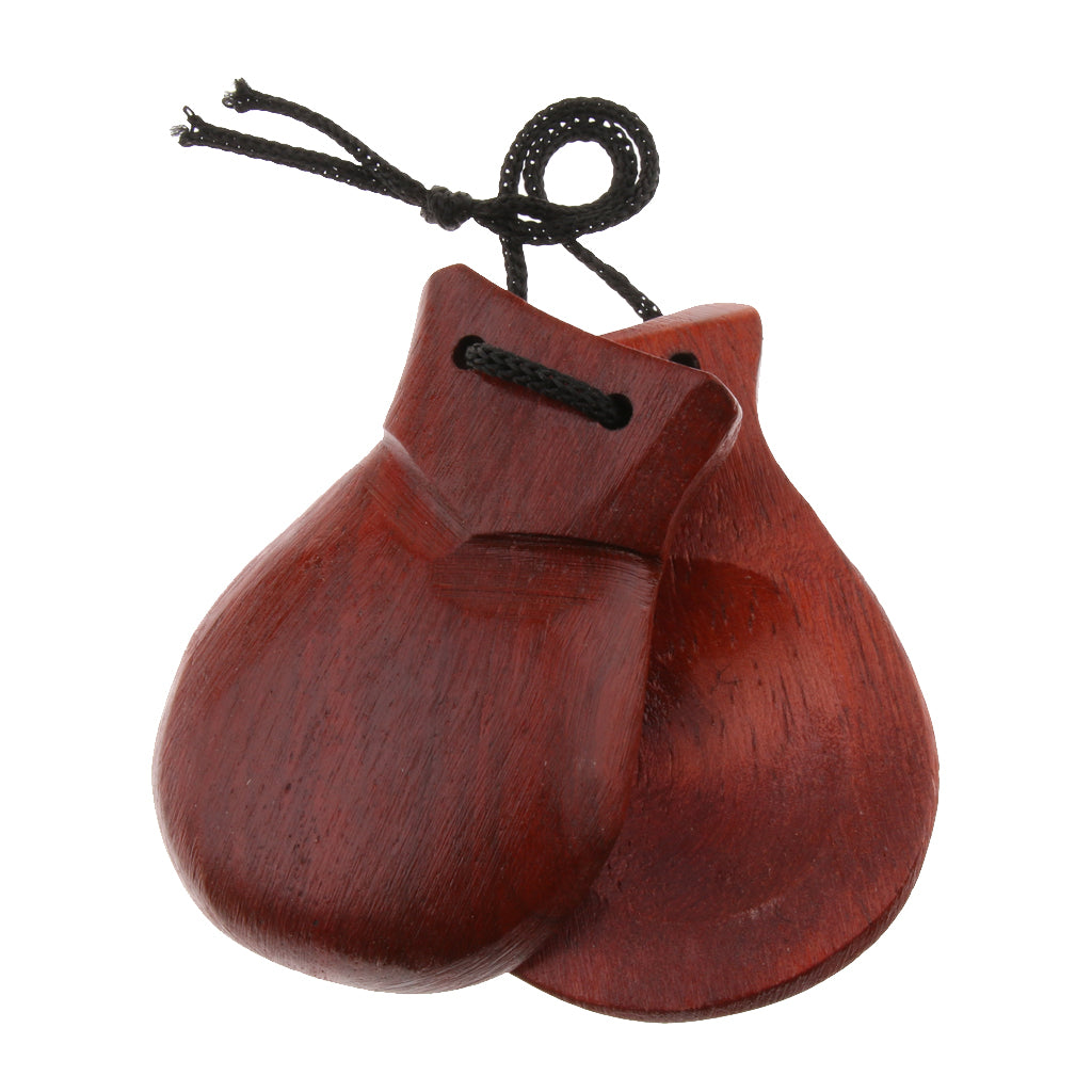 Wooden Castanet Hand Clapper Musical Instrument Toy