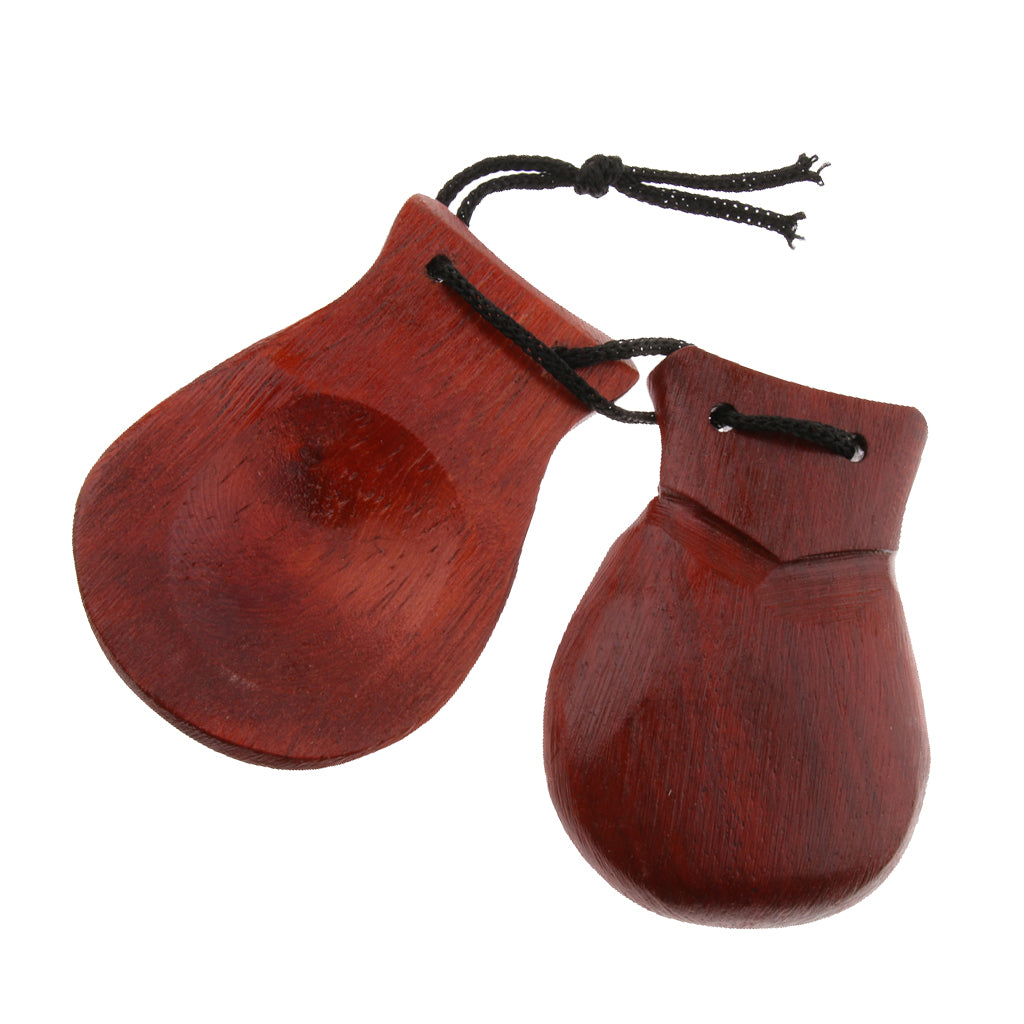 Wooden Castanet Hand Clapper Musical Instrument Toy