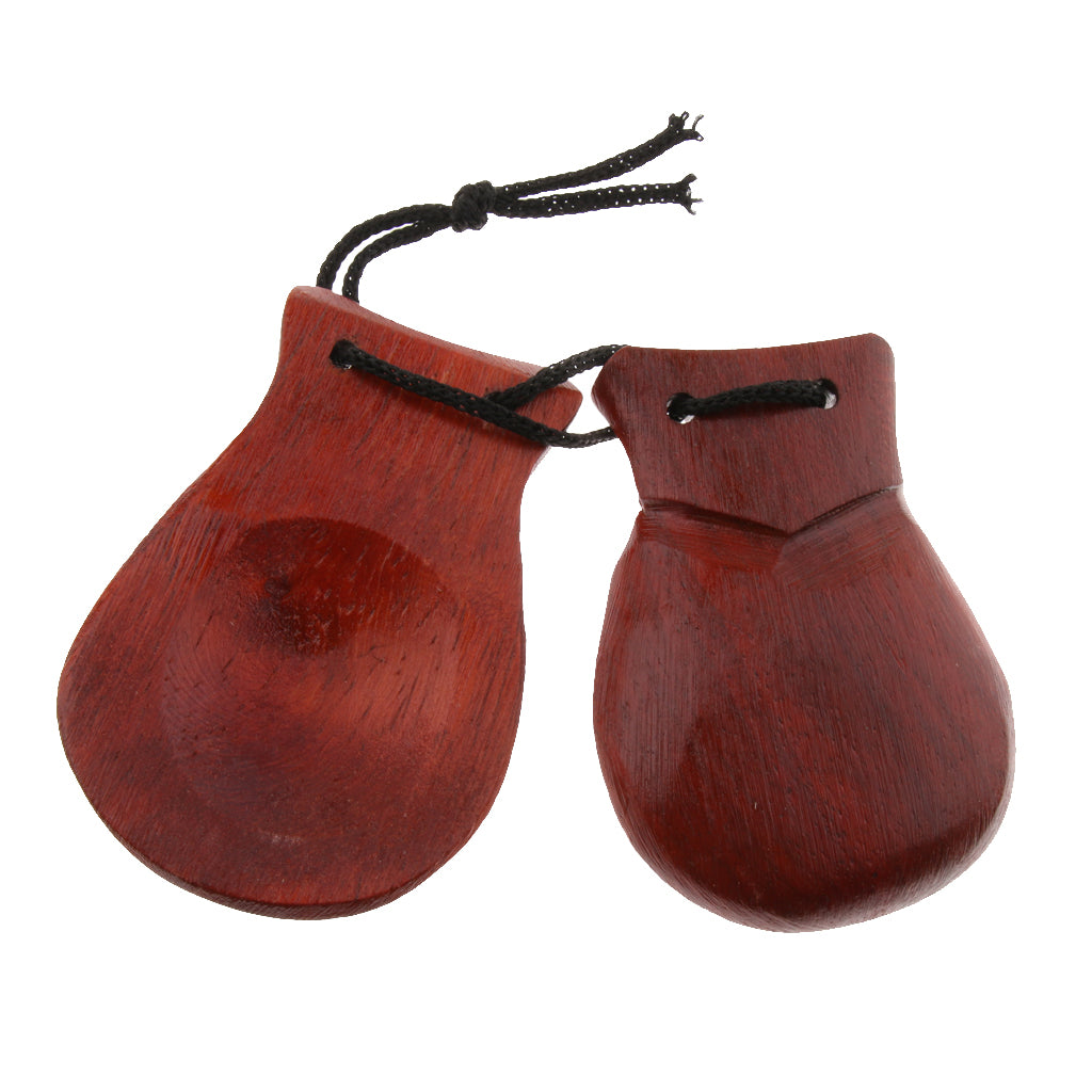 Wooden Castanet Hand Clapper Musical Instrument Toy